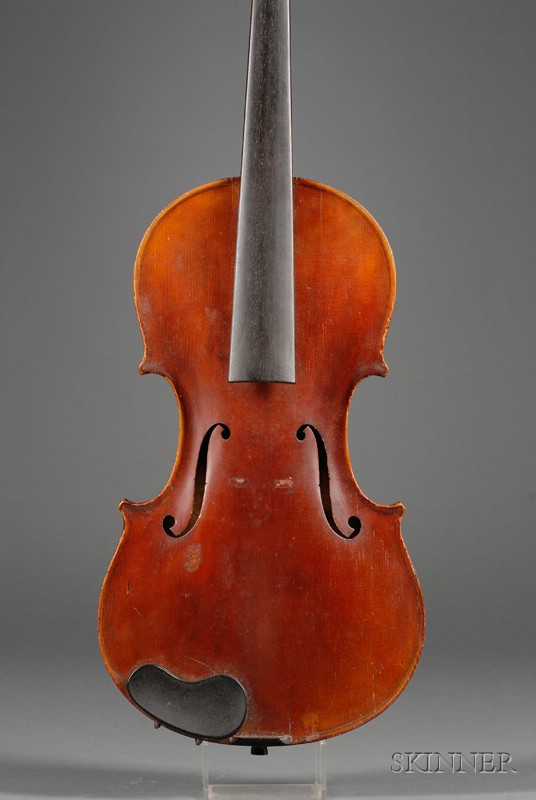 Appraisal: American Violin John Albert Workshop Philadelphia c branded internally J