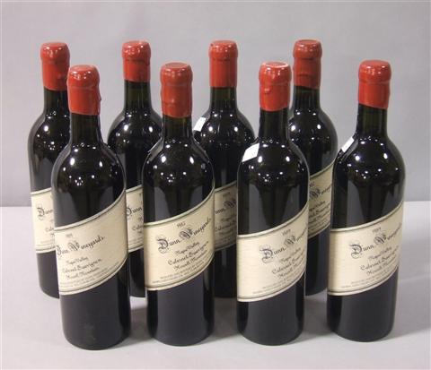 Appraisal: MIXED VERTICAL DUNN VINEYARDS CABERNET SAUVIGNON HOWELL MOUNTAIN Eight bottles