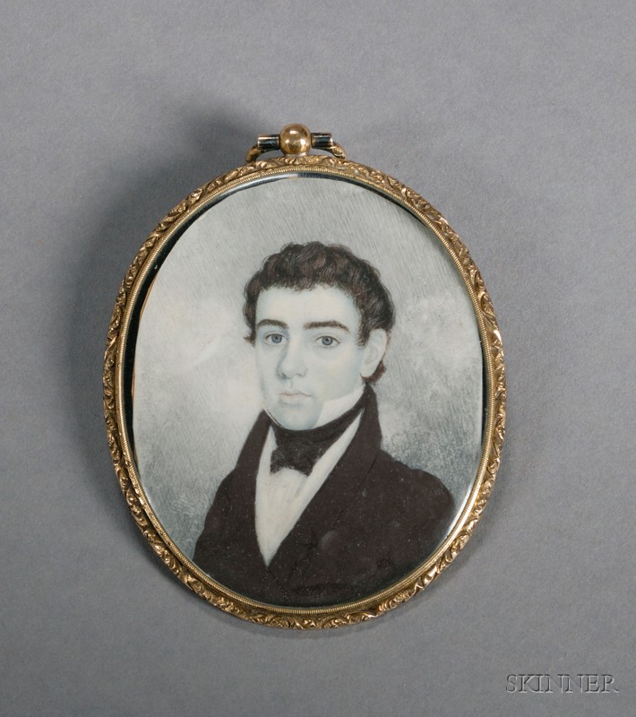 Appraisal: Portrait Miniature of George Benjamin Redington of Littleton New Hampshire