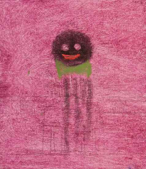 Appraisal: Craigie Aitchison - Untitled Mr Golly oil on canvas x