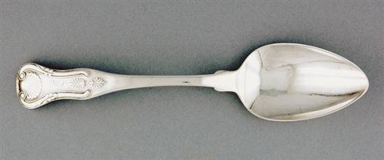 Appraisal: Southern coin silver pattern-back spoon J Eyland Co Charleston South