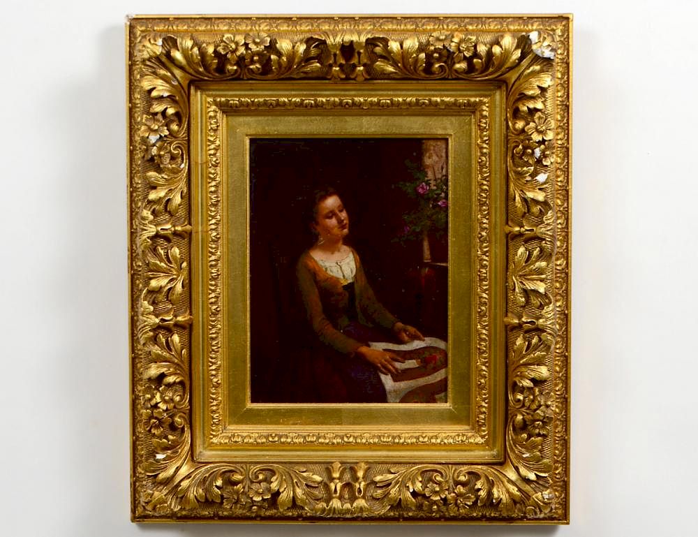 Appraisal: FRANZ MARIA INGENMEY German - Portrait of a Woman Signed