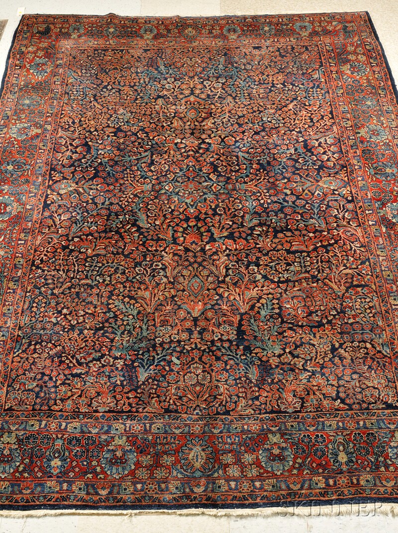 Appraisal: Sarouk Carpet West Persia early th century slight end fraying