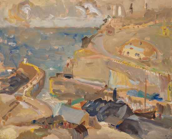 Appraisal: Peter Lanyon - Portreath Cornwall oil on board signed lower