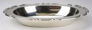 Appraisal: Tiffany Co sterling silver pie crust edge oval serving dish