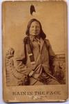 Appraisal: CABINET PHOTO OF NATIVE AMERICAN - Historic Portrait of 'Rain-in-the-Face'