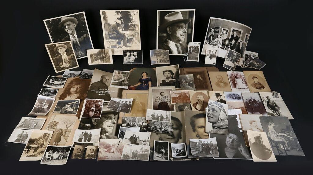 Appraisal: Family photos cabinet cards and photographs circa late th century