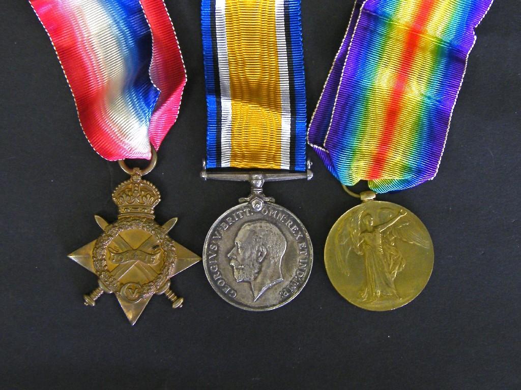 Appraisal: Trio of Great War medals awarded to S E G