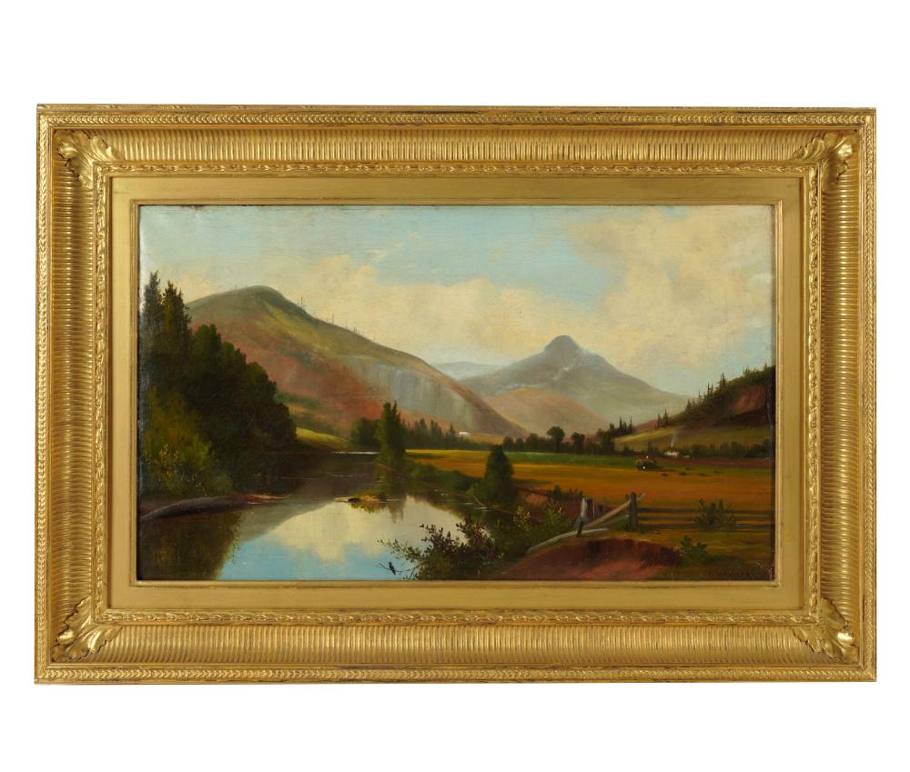 Appraisal: SAMUEL W GRIGGS - LANDSCAPEoil on canvas signed illegibly lower