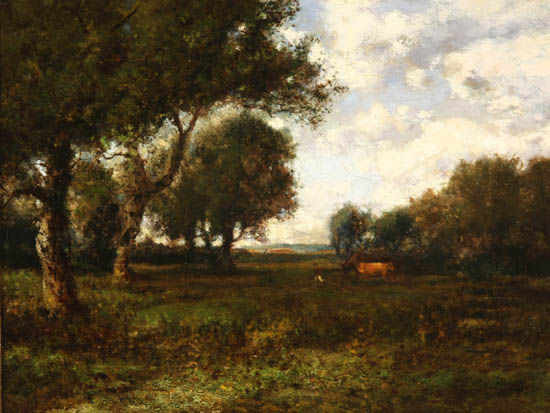 Appraisal: Patrick Vincent Berry American - Cows Grazing in a Forest