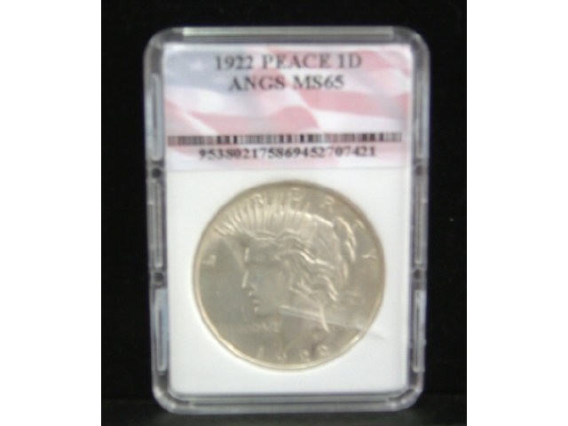 Appraisal: PEACE DOLLAR D ANGS MS D PEACE