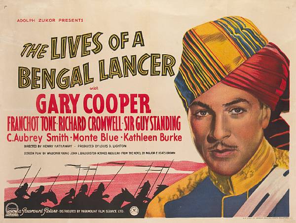 Appraisal: The Lives of a Bengal Lancer Paramount British quad condition