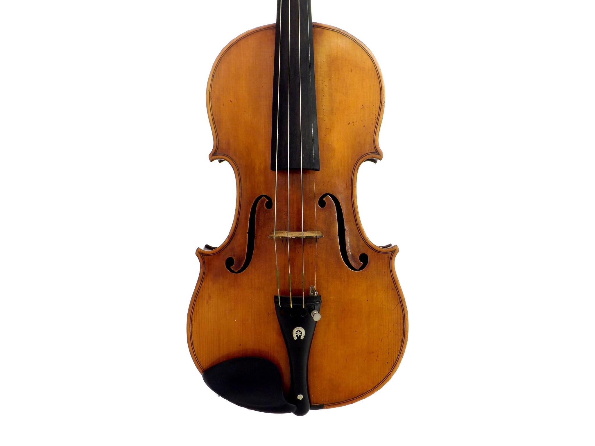 Appraisal: Violin labelled Charles Quenoil Faub St Denis Paris the two