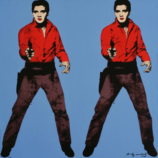 Appraisal: After Andy Warhol American - Elvis - Blue not in