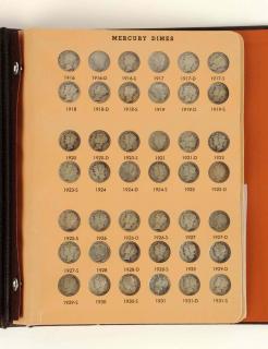 Appraisal: Dansco Album of Mercury Head Dimes through complete