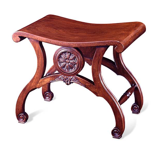 Appraisal: A George III style mahogany stool height in width in