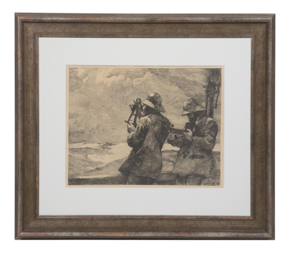 Appraisal: WINSLOW HOMER MA ME UK - Eight Bells engraving signed