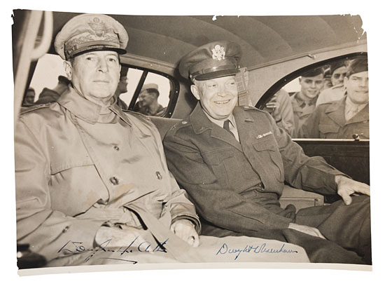 Appraisal: WARRIORS UNCHARACTERISTICALLY AT PEACE WORLD WAR II MACARTHUR DOUGLAS AND