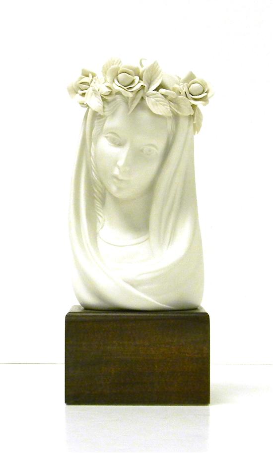 Appraisal: Cybis bisque porcelain bust of young beauty with intricate crown