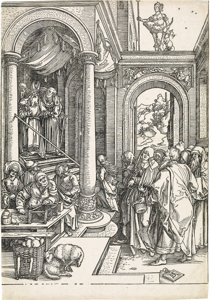 Appraisal: ALBRECHT D RER Two woodcuts The Presentation in the Temple