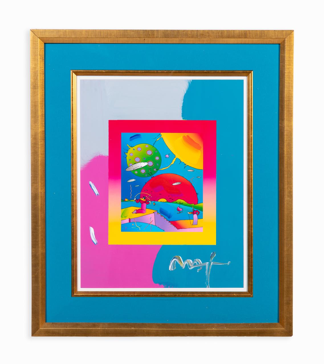 Appraisal: PETER MAX YEAR OF ACRYLIC ON PAPER SIGNED Peter Max