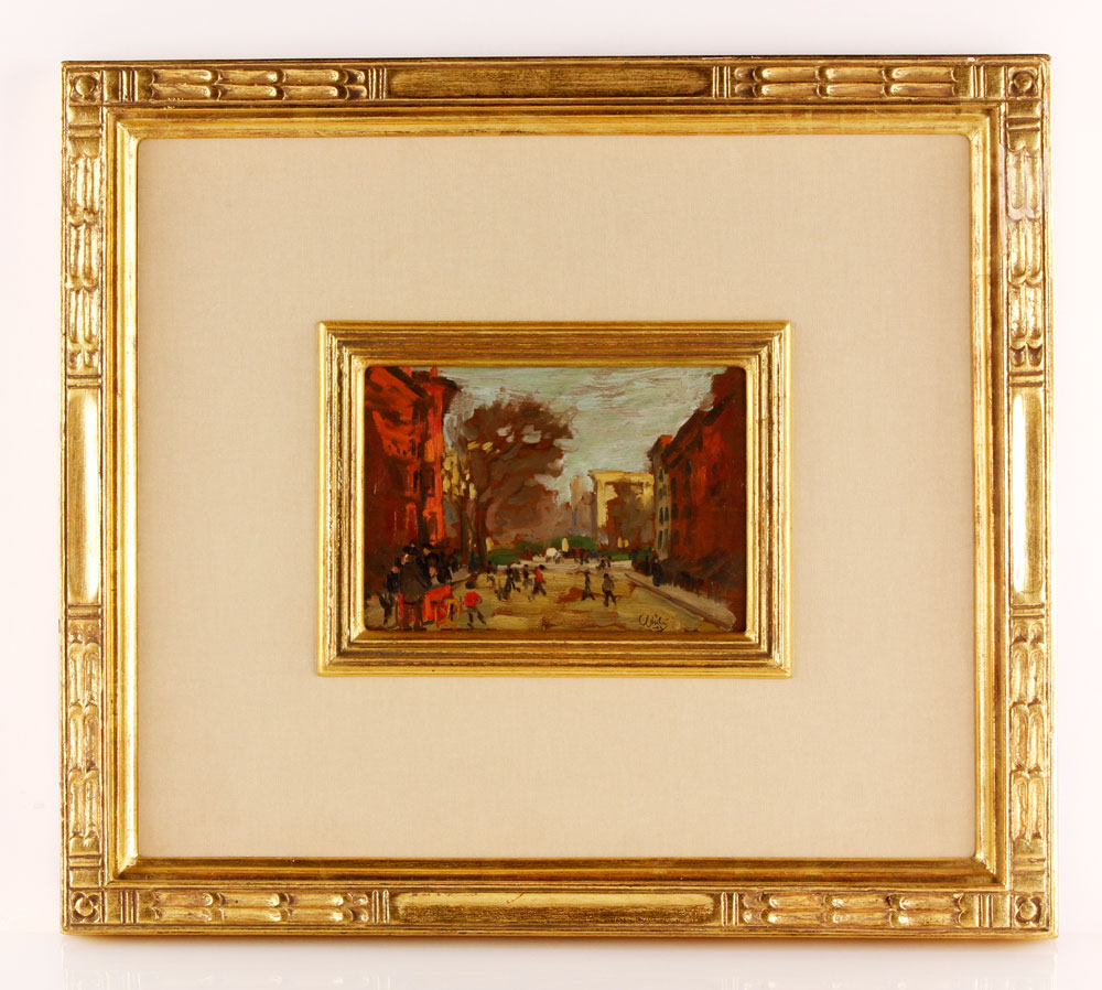 Appraisal: - Connett New York Street Scene O B L R