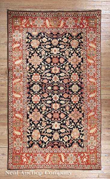 Appraisal: A Fine Persian Serapi Carpet red and blue ground allover