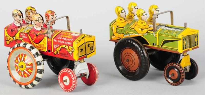 Appraisal: Lot of Tin Litho Marx Automobile Wind-Up Toys American Working