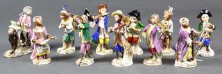 Appraisal: lot of Group of porcelain figures lot of Group of