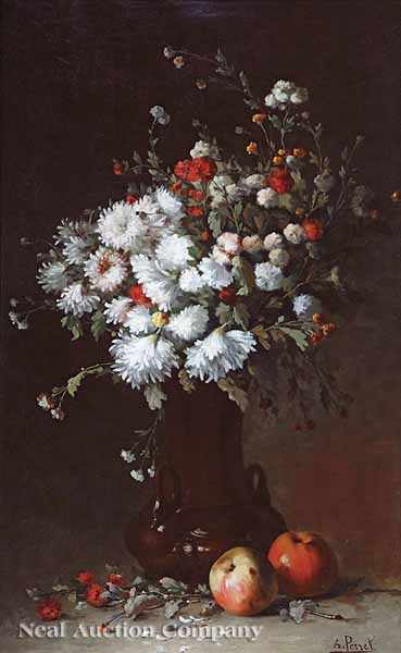 Appraisal: Aime Perret French - A Still Life of Wildflowers in