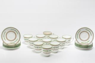 Appraisal: Minton Porcelain Cups Saucers Vintage Minton English porcelain teacups and