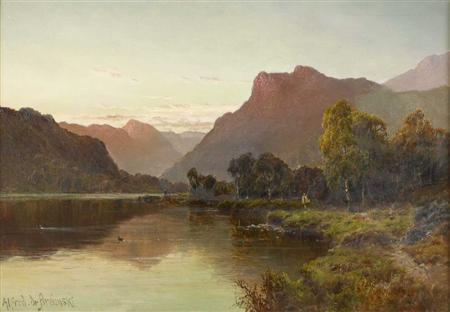 Appraisal: ALFRED DE BREANSKI SENIOR BRITISH - THE FALCON CRAG LODORE