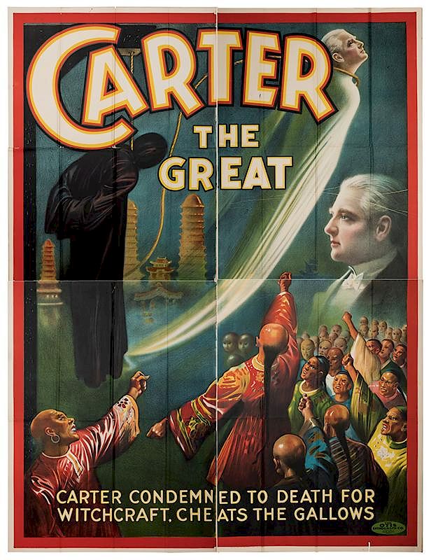 Appraisal: Carter the Great Condemned to Death for Witchcraft Cheats the