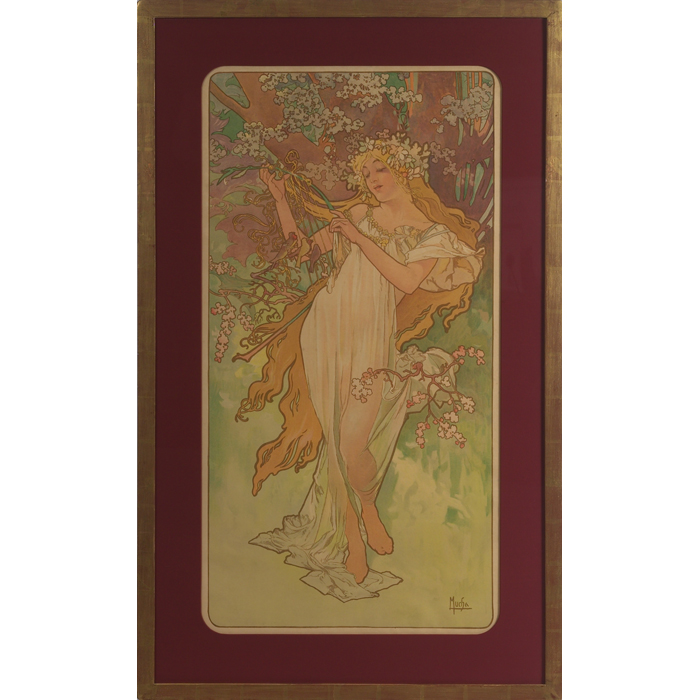 Appraisal: Exceptional Alphonse Mucha lithographs The Four Seasons