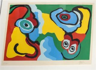 Appraisal: Karel Appel Dutch Karel Appel Dutch - Sunshine People color