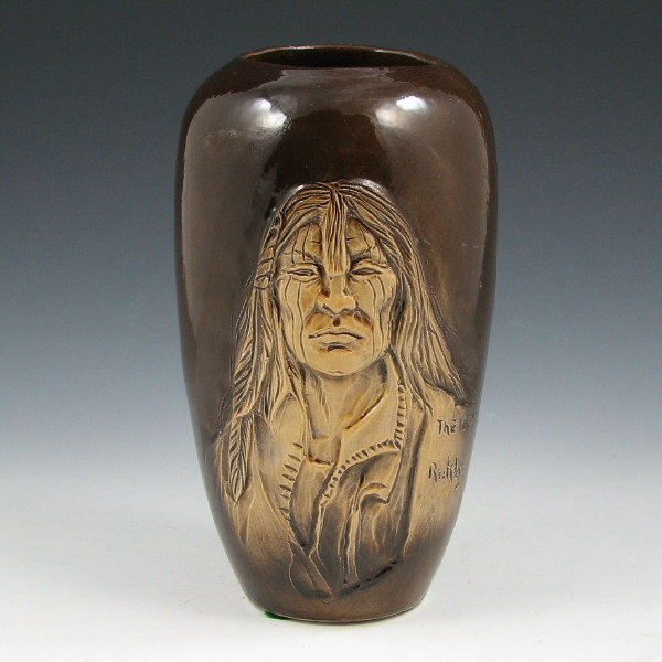 Appraisal: Wisecarver The Dog Native American Indian Vase Rick Wisecarver Native