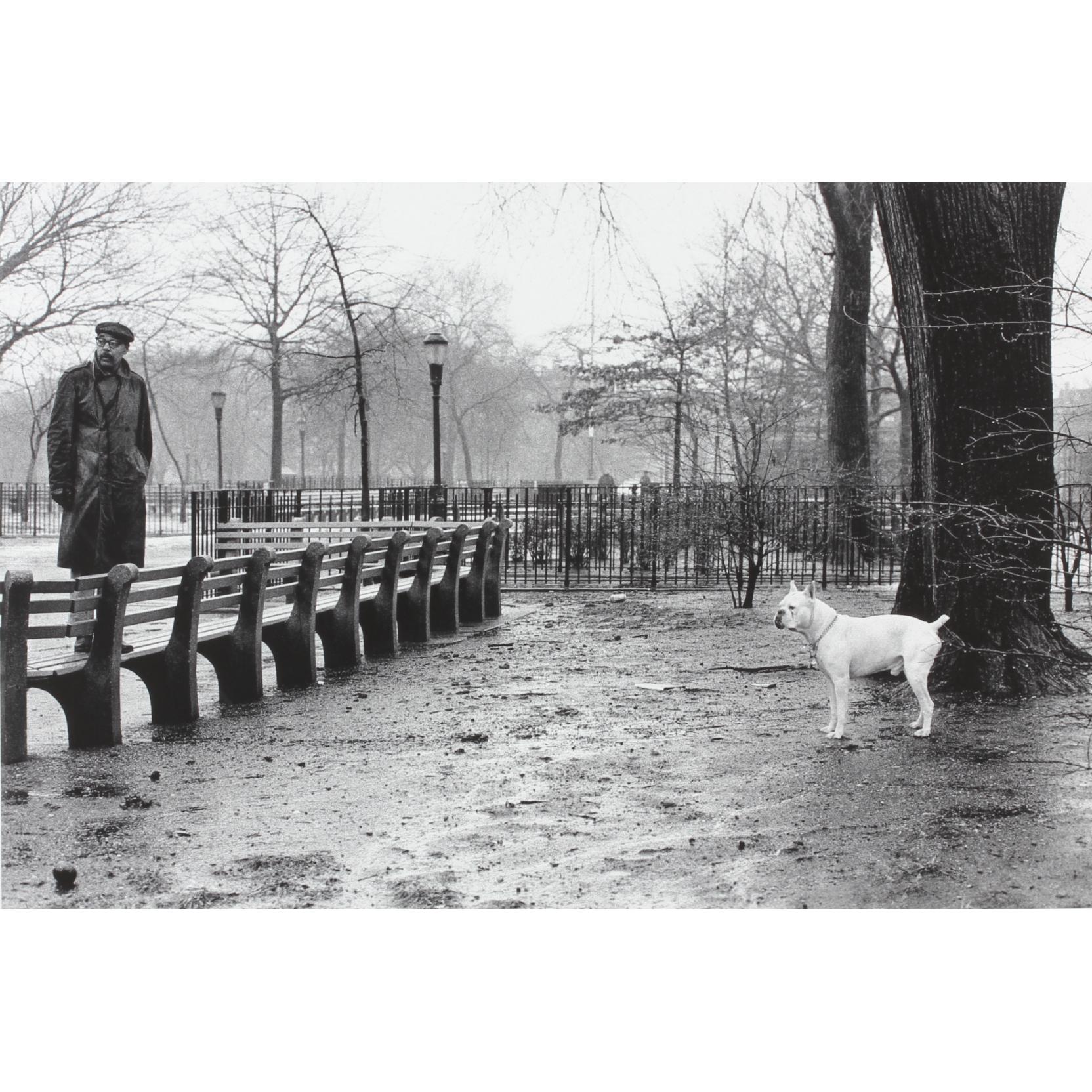 Appraisal: John Rosenthal NC Thompkins Square NYC hand-printed black white photograph