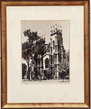 Appraisal: Carl Julien South Carolina - TRINITY CATHEDRAL COLUMBIA photograph framed