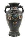 Appraisal: VASE - th c cast bronze champleve Chinese vase Flared