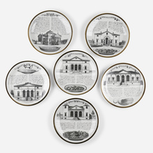 Appraisal: Piero Fornasetti SPECIALIT VICENTINE PLATES SET OF SIX Fornasetti MilanoItaly