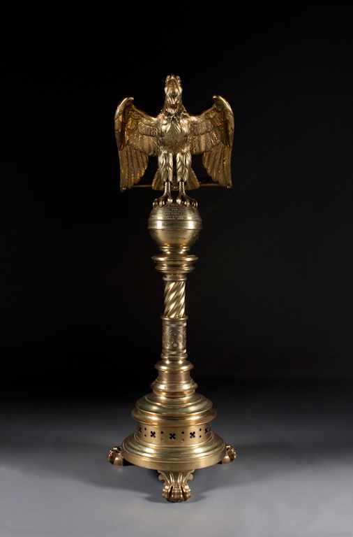 Appraisal: Victorian cast brass eagle lectern Willis Jones dated modeled as