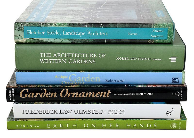 Appraisal: Garden Books including four inscribed to Banks Antique Garden Ornament