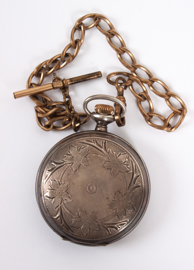 Appraisal: Illinois Watch Co pocket watch engraved sterling silver hunting case