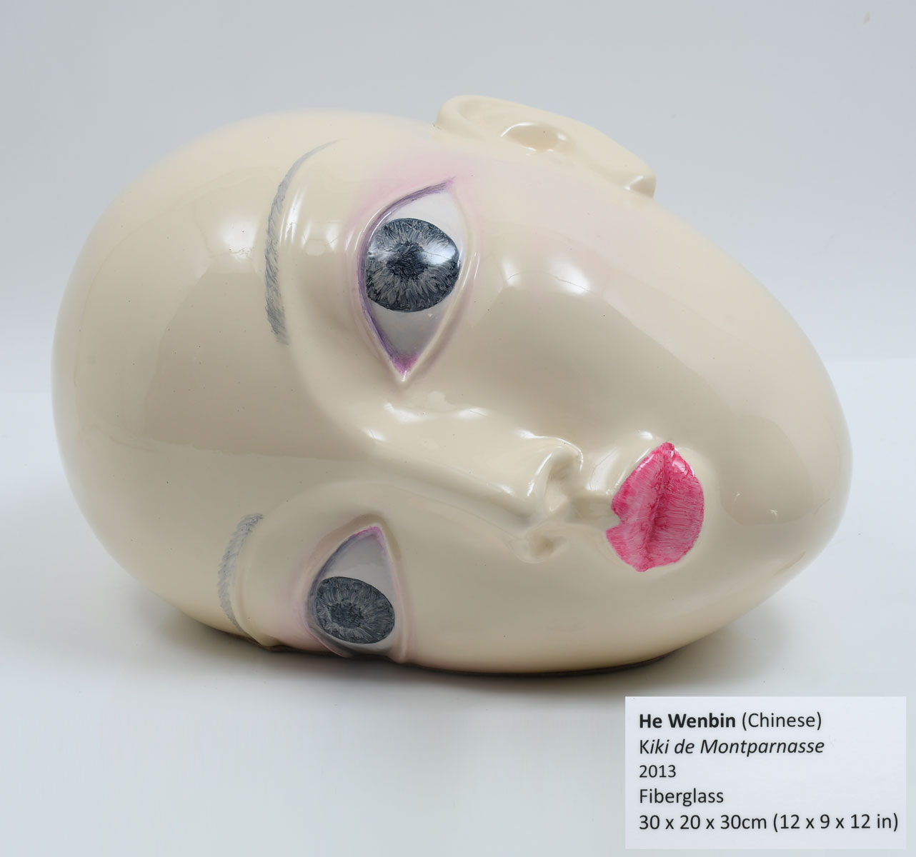 Appraisal: HE WENBIN ''KIKI DE MONTPARNASSE'' FIBERGLASS HEAD EDITION OF MEASURING