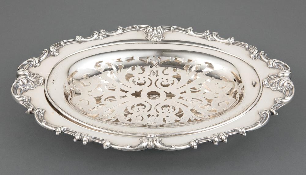 Appraisal: American Sterling Asparagus Dish with Mazarine Frank M Whiting act