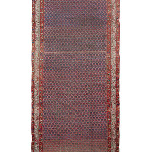 Appraisal: A Hamadan Wool Runner TH CENTURY feet inches x feet