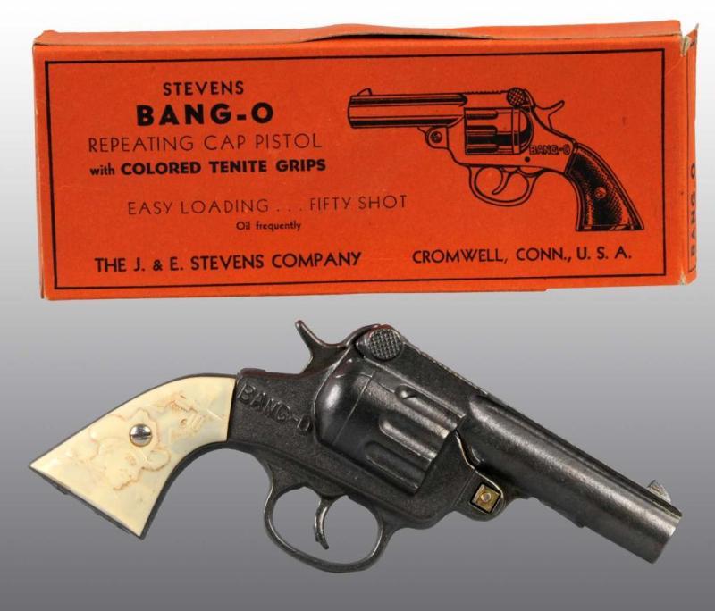 Appraisal: Stevens Bang-O Repeating Toy Cap Gun Description Includes original box