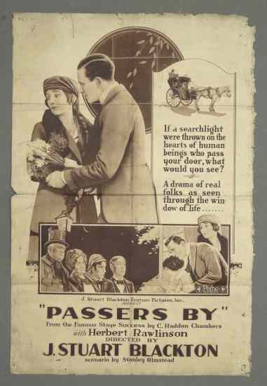 Appraisal: Early movie poster ''Passers By Directed By J Stuart Blackton''