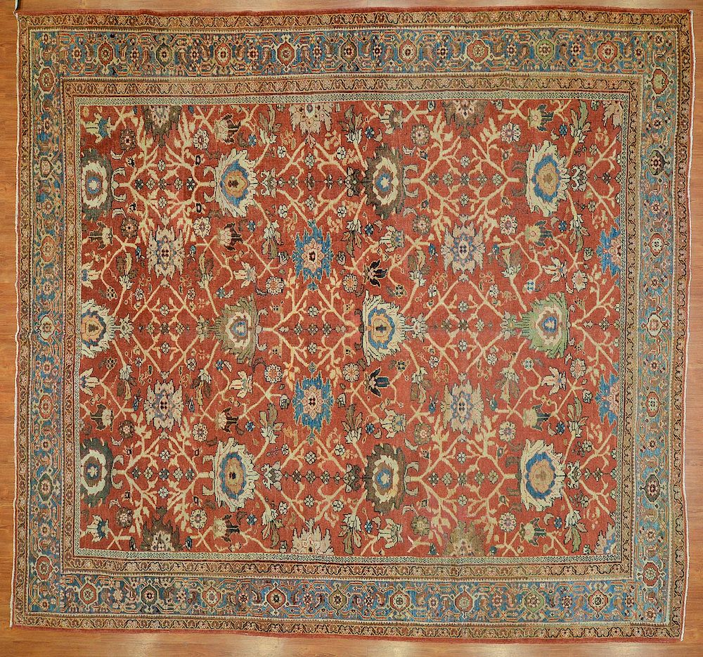 Appraisal: Antique Sultanabad carpet approx x Persia circa Condition Even wear