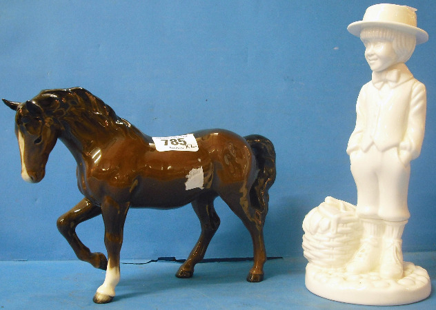 Appraisal: Beswick Brown Horse Leg Up and Spode Figure Daniel by